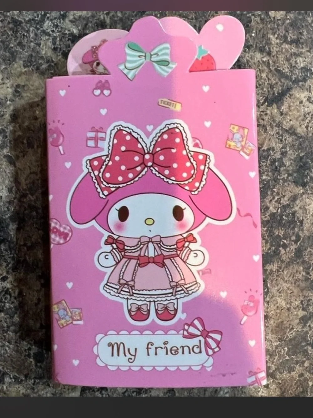 $3 My Melody folding memo pad $3 WHEN BUNDLED WITH 3 OR MORE ITEMS
